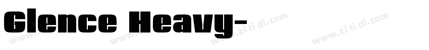 Glence Heavy字体转换